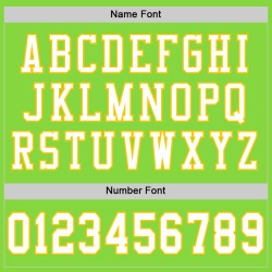 Custom Neon Green White-Yellow Mesh Authentic Football Jersey Custom Neon Green White-Yellow Mesh Authentic Football Jersey